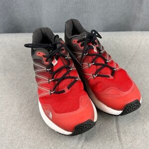 The North Face Ultra Cardiac II Mens Trail Running Shoes Red Black NF0A2VUV 9